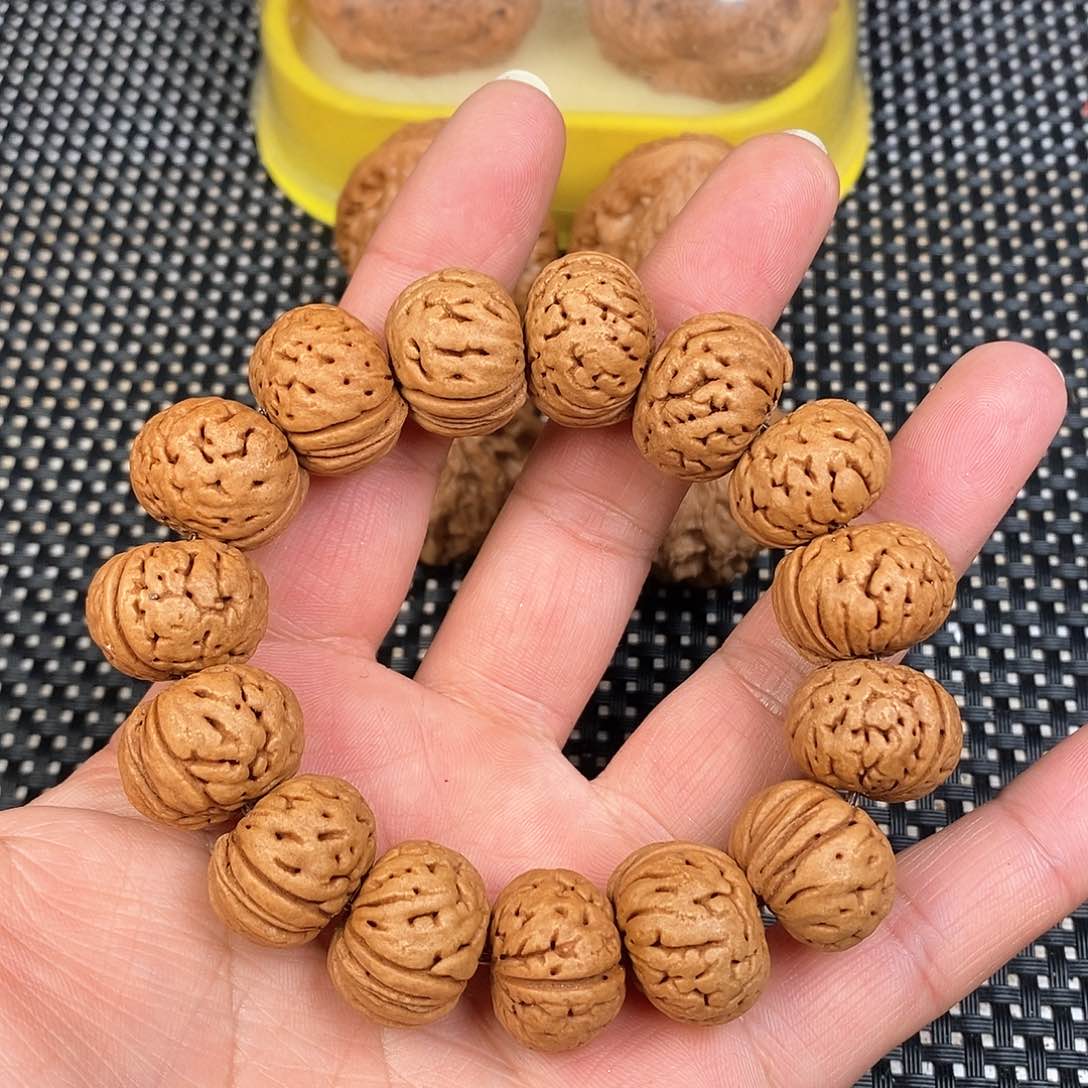 文玩核桃把件18尺桃核手串