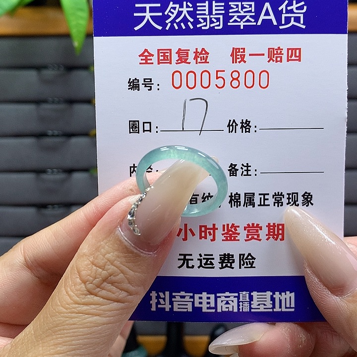 翡翠戒圈未镶嵌    5800