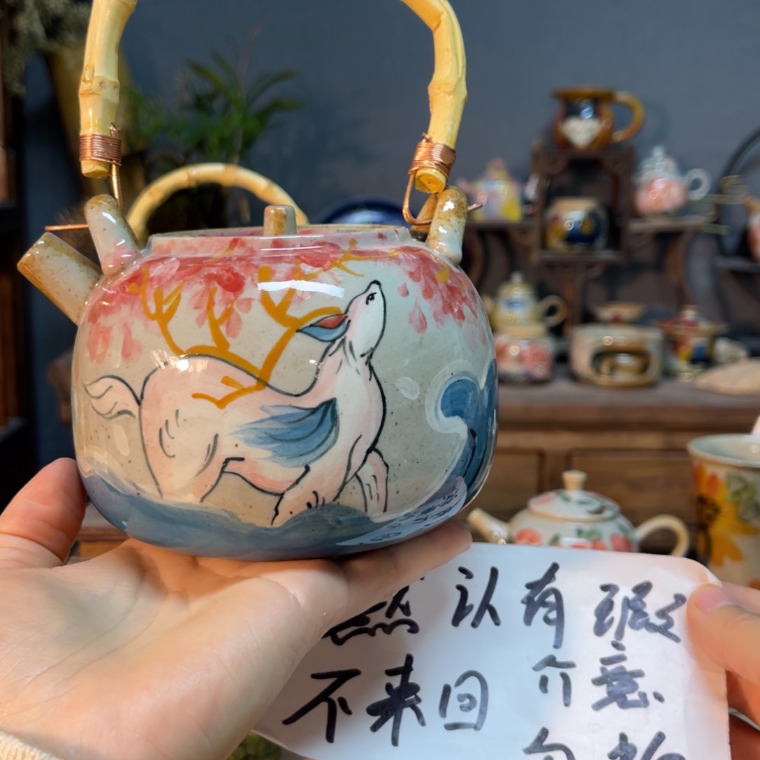 杯素浅陶瓷手工手绘