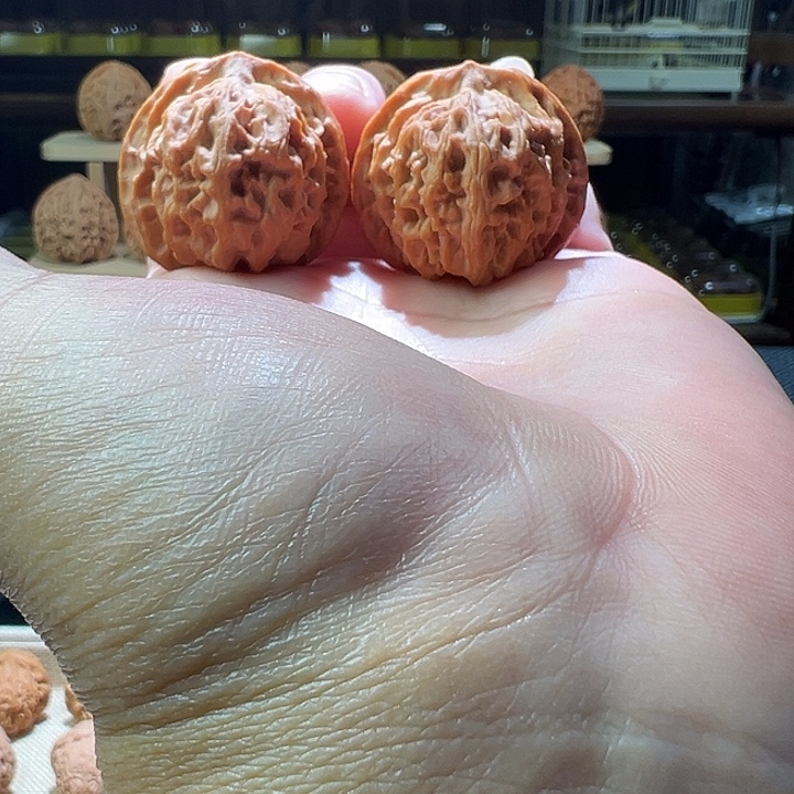 把件文玩核桃苹果园狮子头