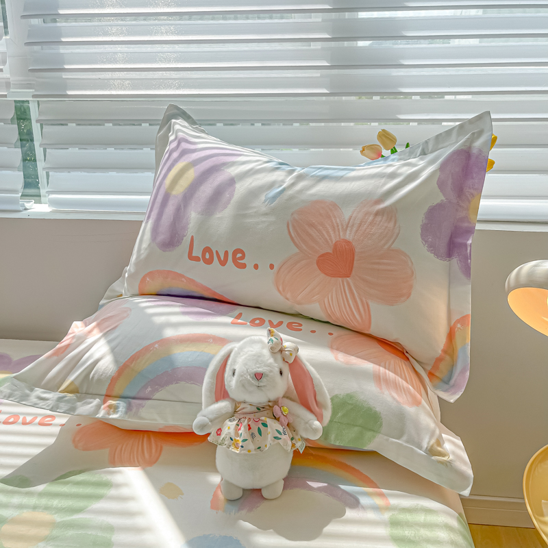 【福利款】100%全棉枕套印花款信封枕48*74【花型随机】