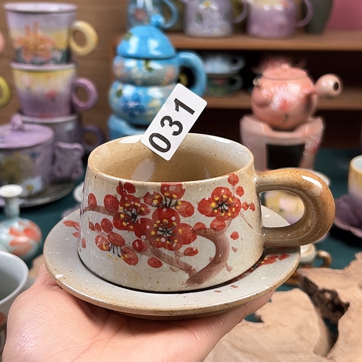 杯景德镇陶瓷手绘作品031
