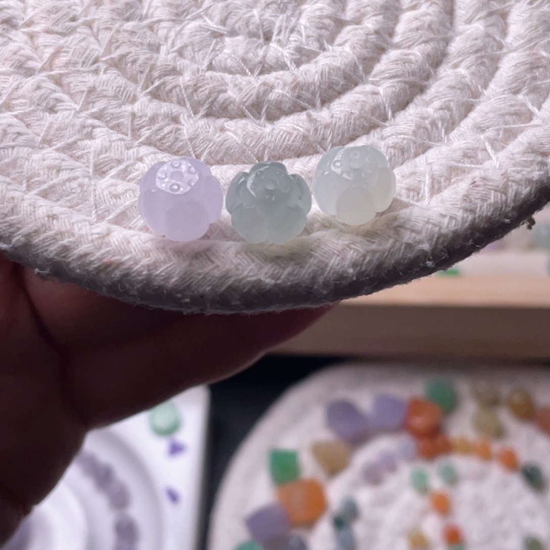 未镶嵌手链翡翠一组莲花珠