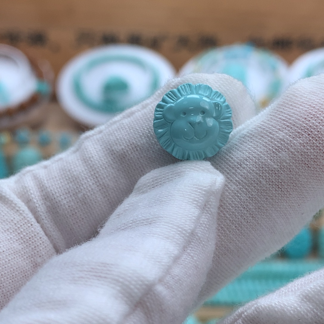 绿松石未镶嵌绿松石小熊向日葵花花