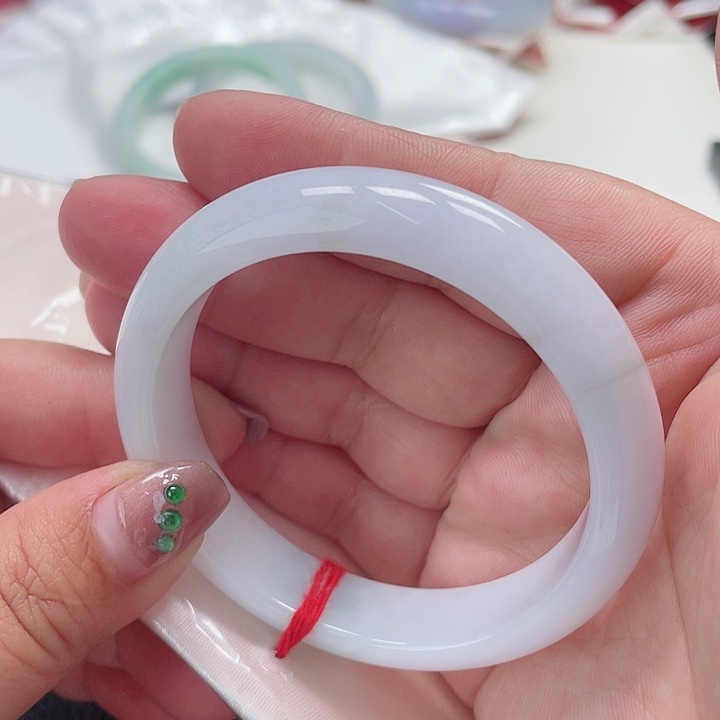 翡翠手镯未镶嵌缅甸翡翠手镯55圈