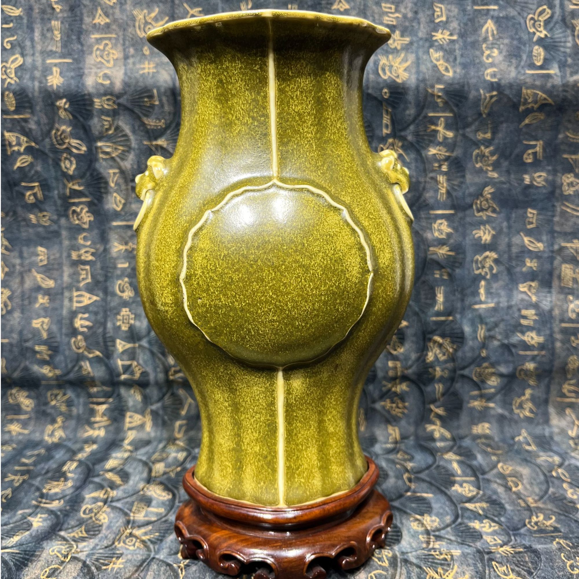 18 20 清中期 茶叶末双耳尊-6660179