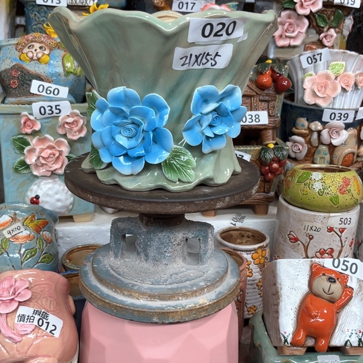紫砂花盆粗陶材质多多肉花盆