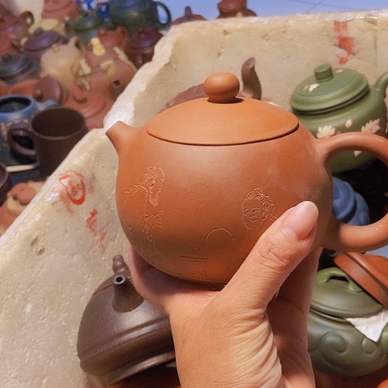 全手工制作宜兴紫砂壶微瑕