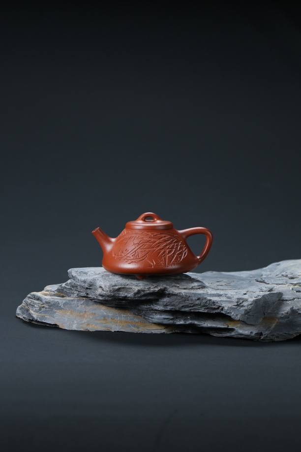 三更有梦|专属兰竹子冶生料朱泥120cc茶具