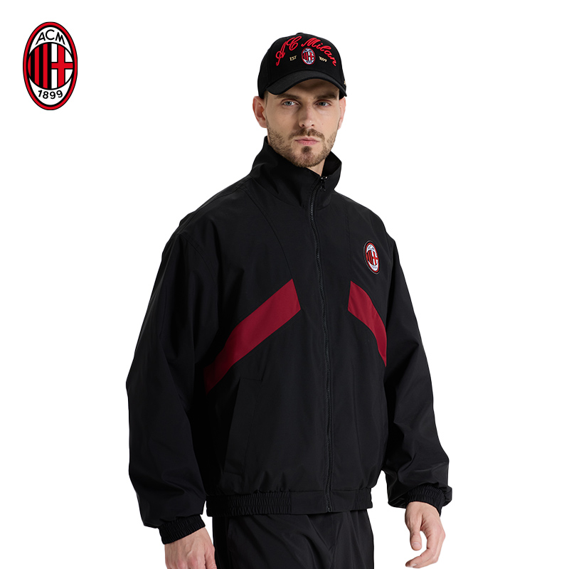 AC米兰夹克外套两色可选拉链开衫米兰官方夹克球迷周边服饰外套