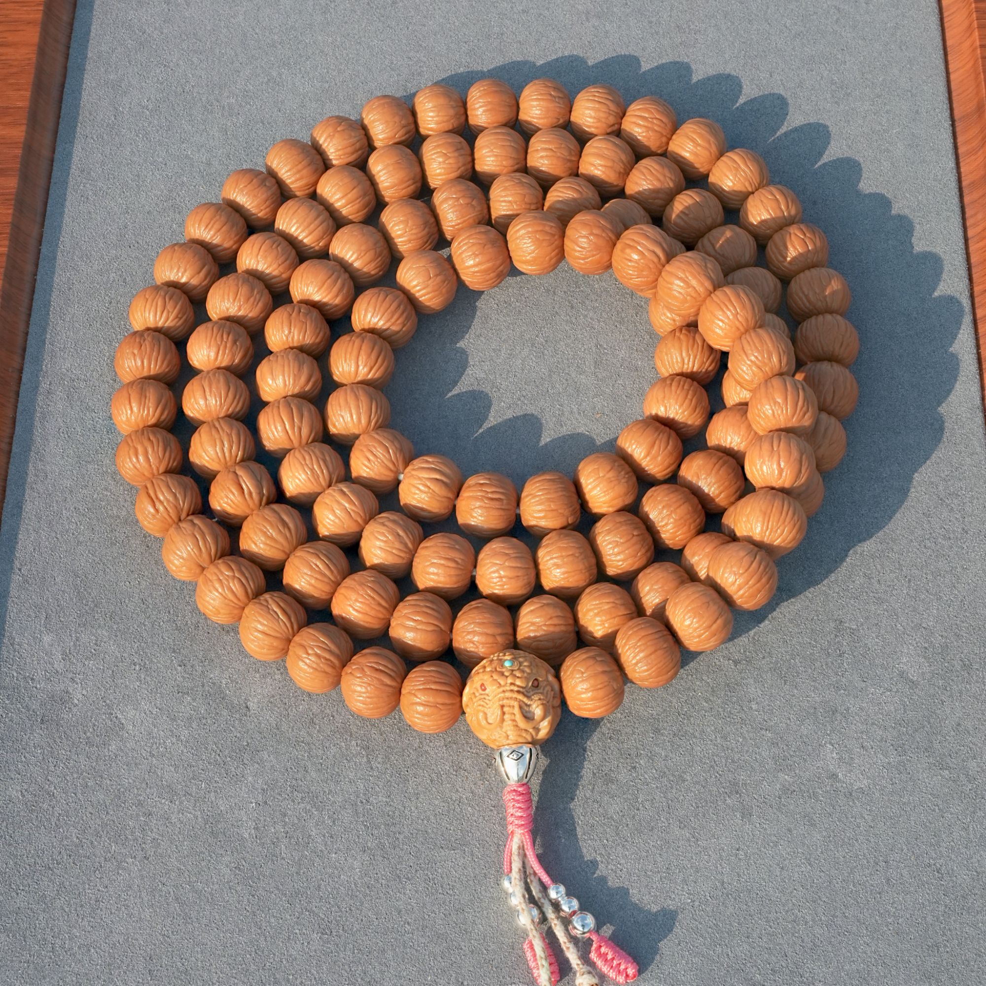 108颗定制级土豪脖挂头货精品籽猴头原皮原色沐兮出品