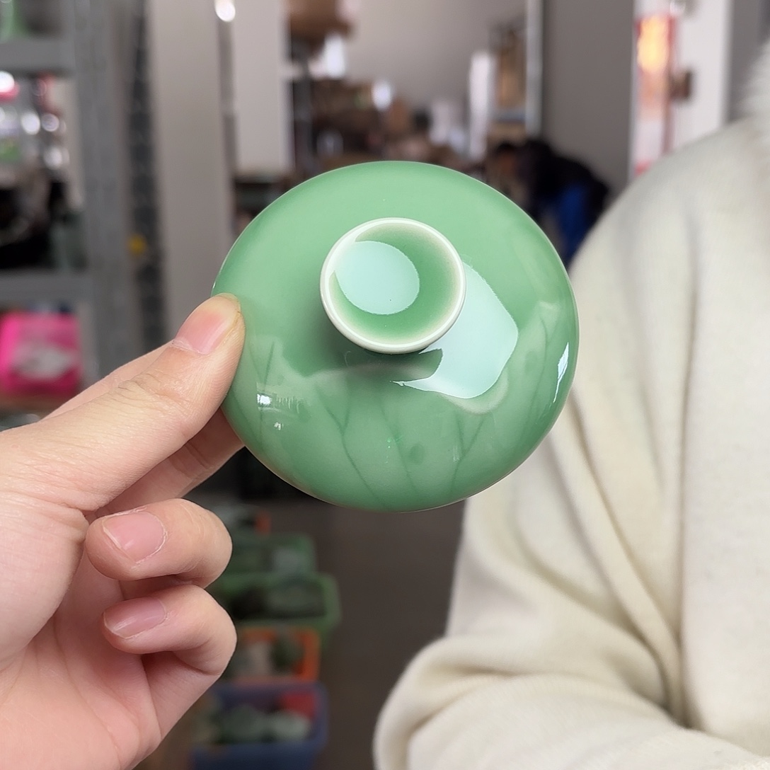 龙泉云间青瓷小米茶器