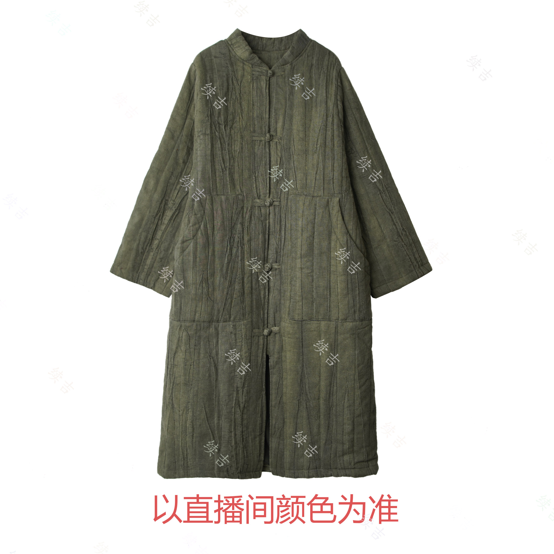 冬-续吉麻衣25-2874【青衣花旦】亚麻休闲复古宽松中国风棉衣