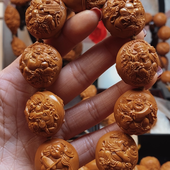 橄榄核手串/手链童子财神2.4
