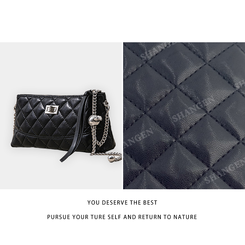 【尚恩CC】SK-92663-黑色-轻奢时尚女士新款单肩斜挎包