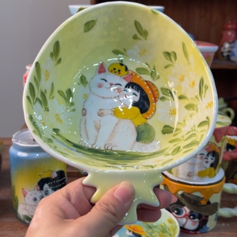 炉景德镇釉下手绘陶瓷  