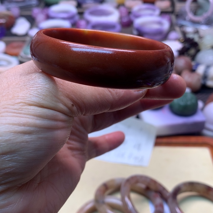 石英岩玉未镶嵌手镯56