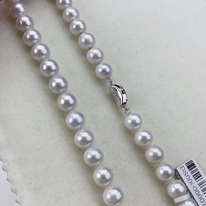 淡水珍珠颈饰银S925镶嵌➕9-9.5高品极光