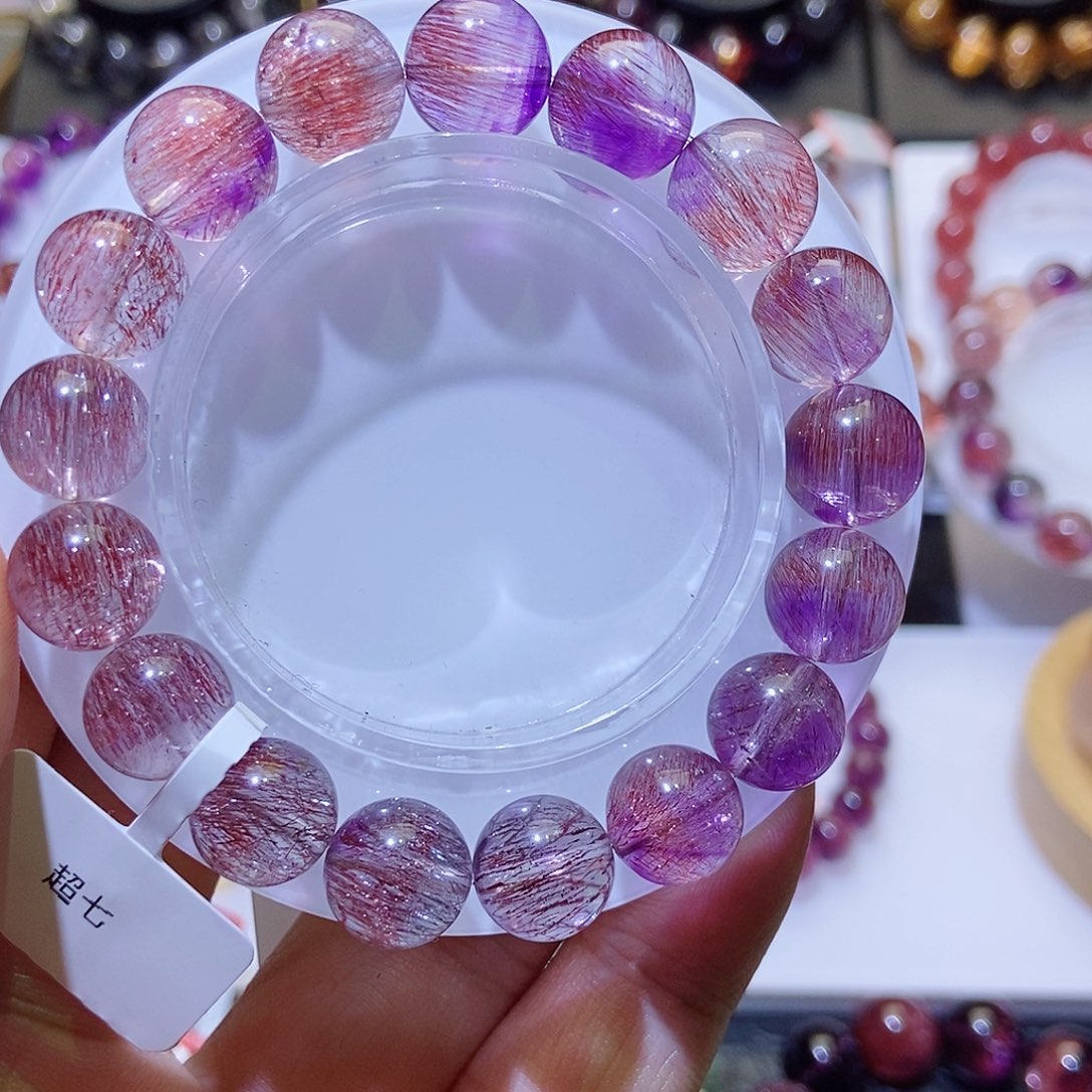 未镶嵌手链水晶紫超七11.8