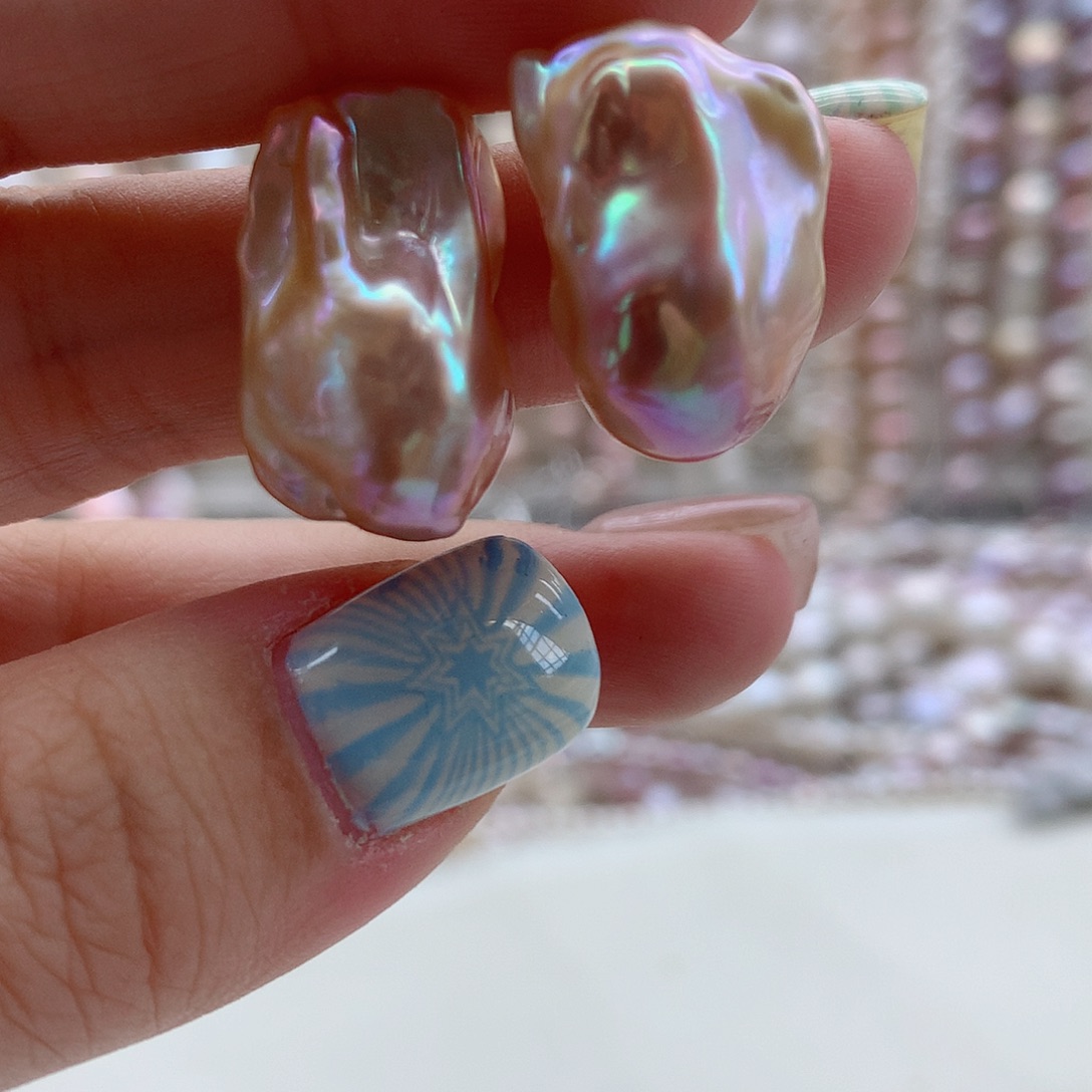 银S925镶嵌耳饰淡水珍珠