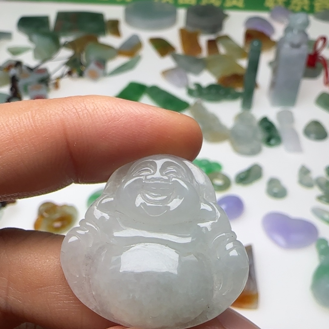 翡翠未镶嵌挂件天然翡翠