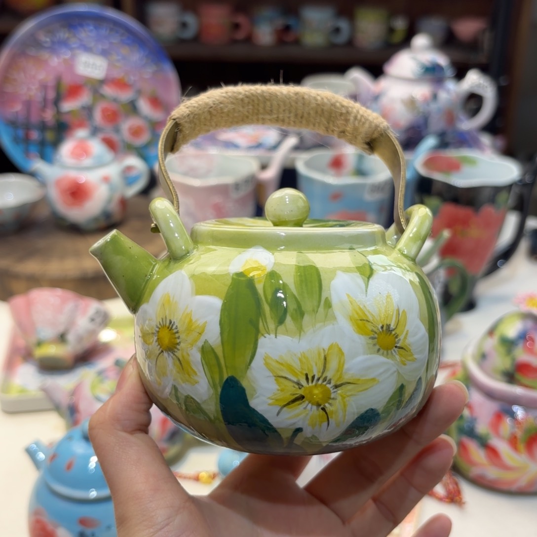 景德镇手绘高温釉下彩陶瓷茶具