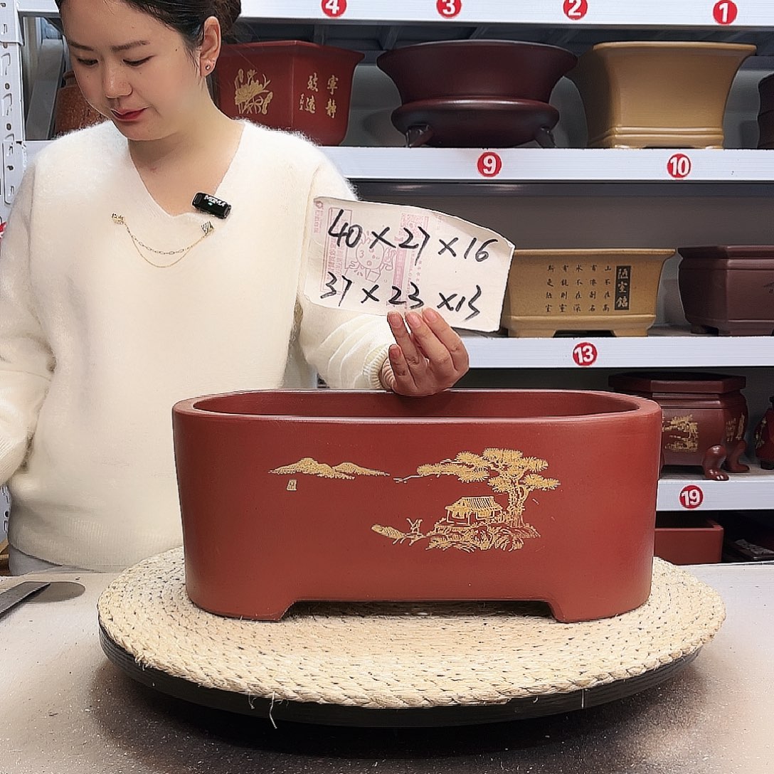 紫砂花盆紫砂花盆