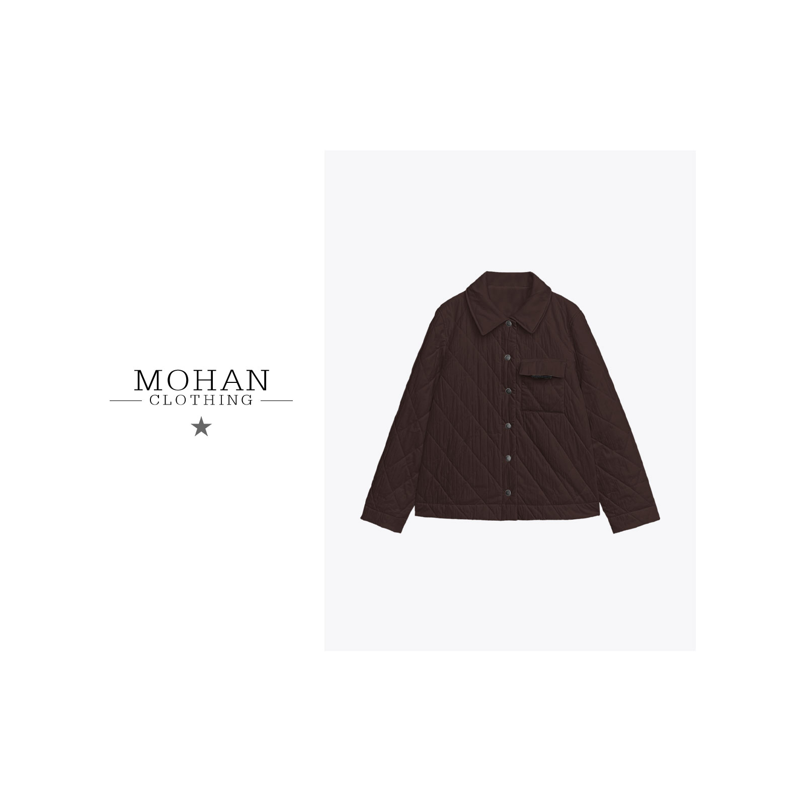 宽松保暖简约百搭羊绒羊毛桑蚕丝棉服外套女PHLU81