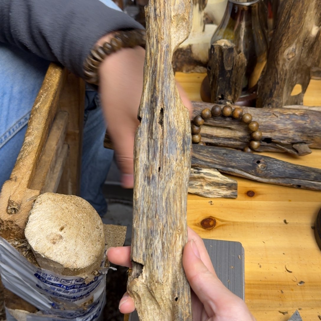 沉香沉香碎屑白棋品种块料84克