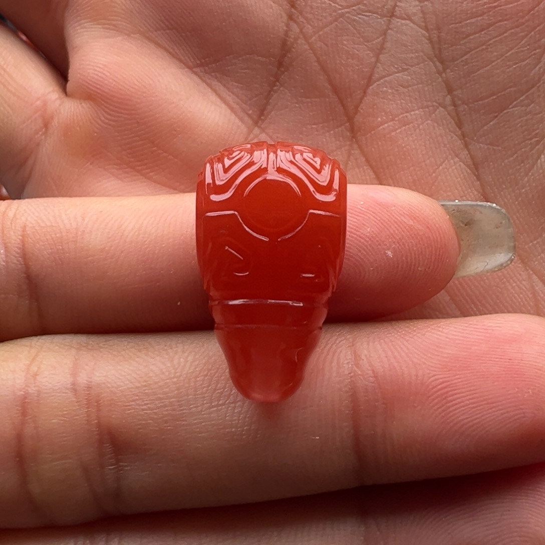 南红玛瑙未镶嵌博古三通12.4