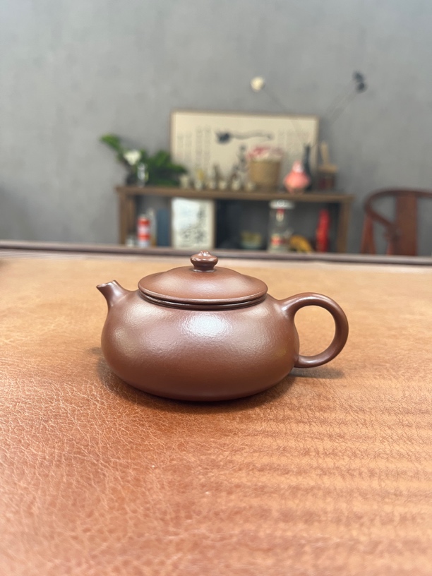 原矿紫泥寒江120cc紫砂壶