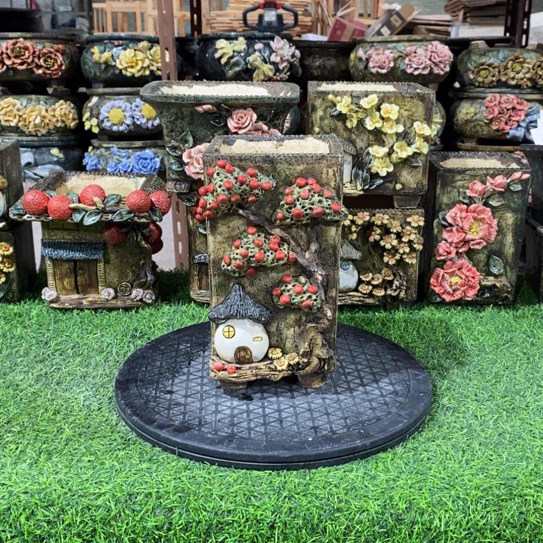 红陶青藤花器多肉花盆