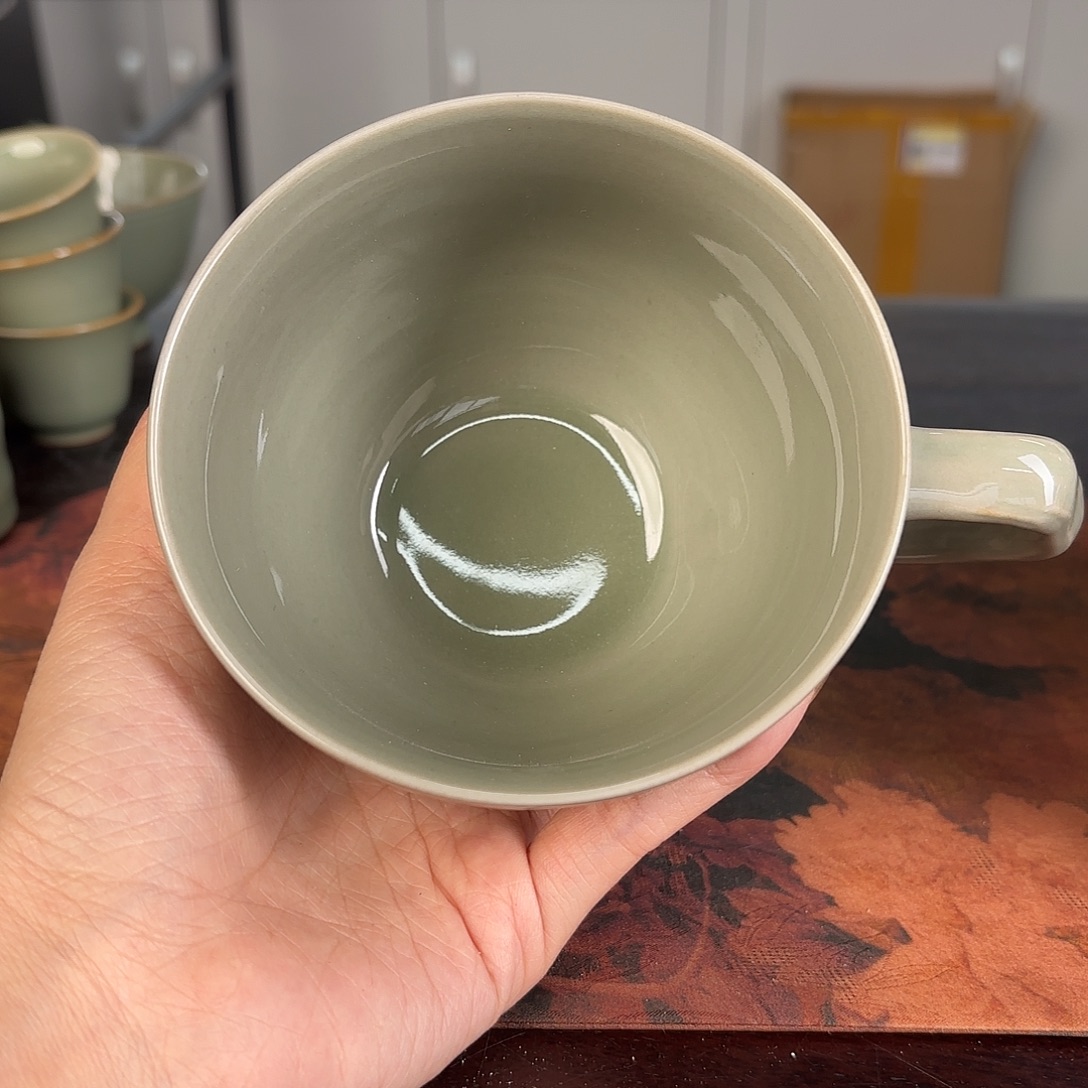 龙泉云间青瓷小米茶器