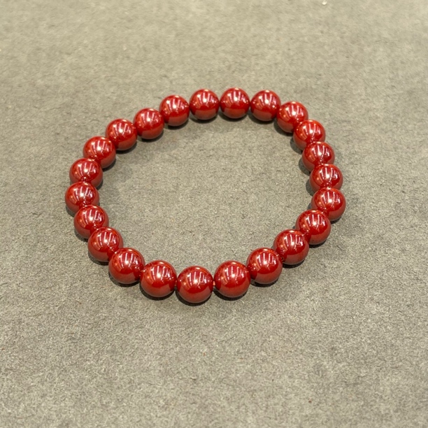 含辰砂工艺品H168-辰砂原矿手串单圈3333