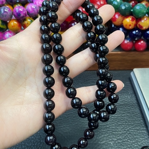 玛瑙未镶嵌手饰黑金血离子