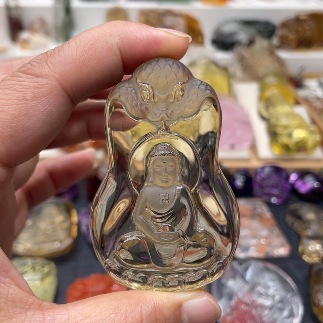 水晶颈饰未镶嵌东***寺定制