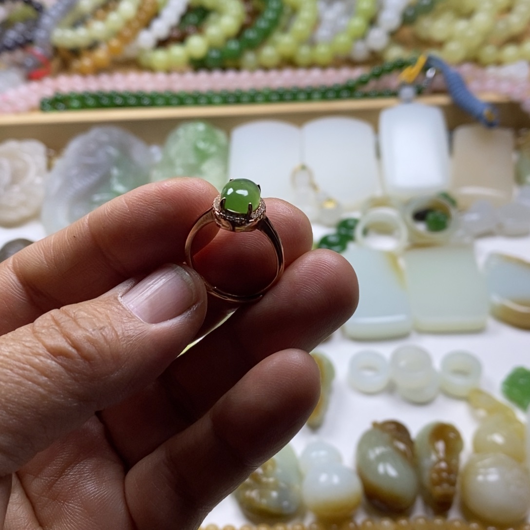 和田玉银S925镶嵌颈饰