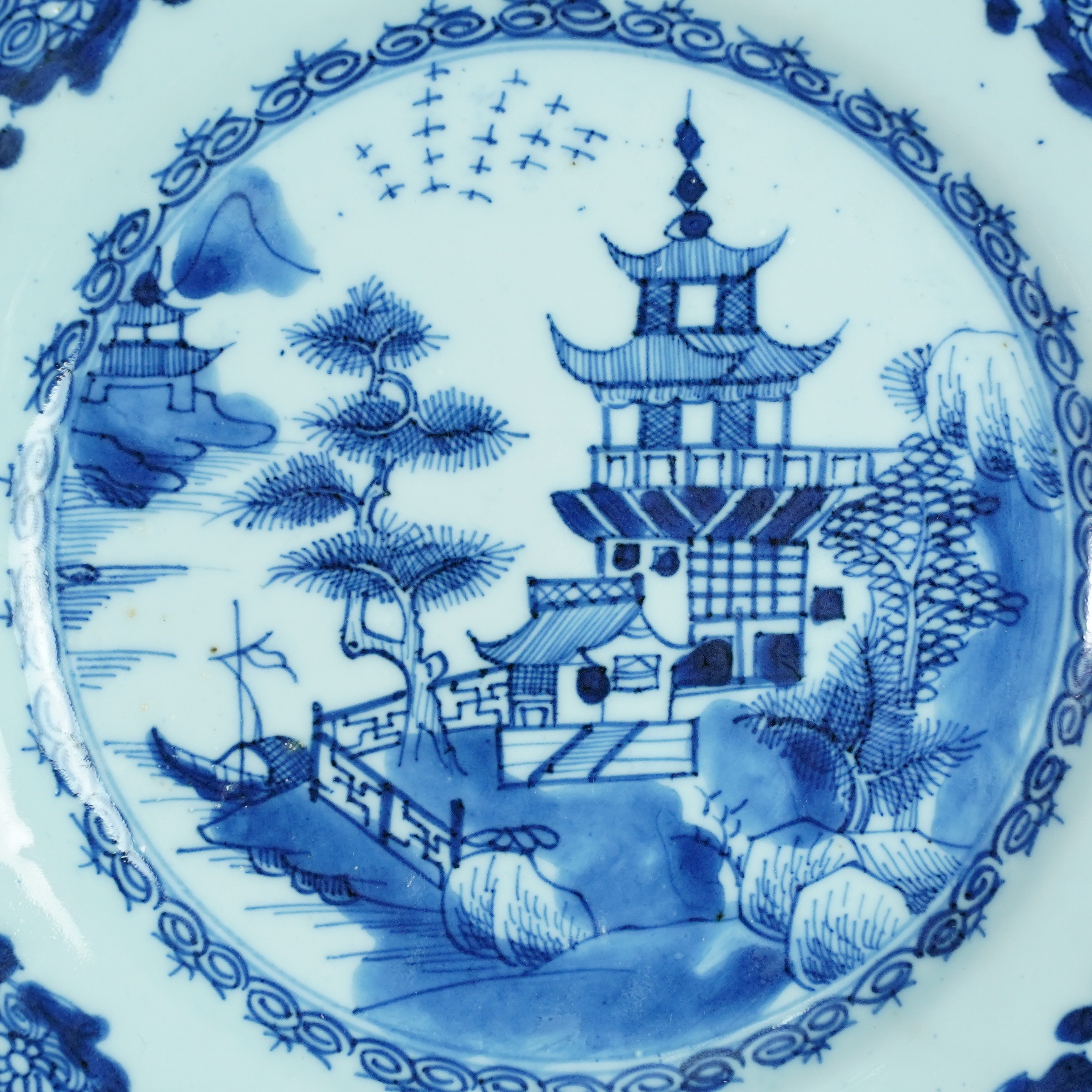 LABC241218045【十竹斋】清乾隆江西实景八方盘