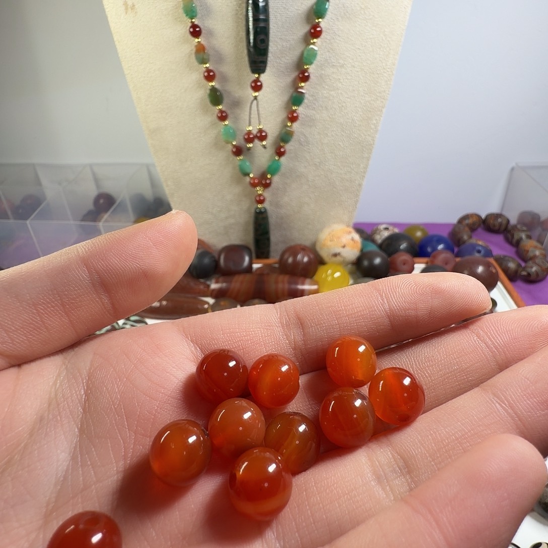 玛瑙/玉髓未镶嵌纯天然玛瑙珠子