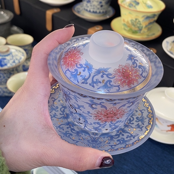 陶景德陶瓷盖碗茶具