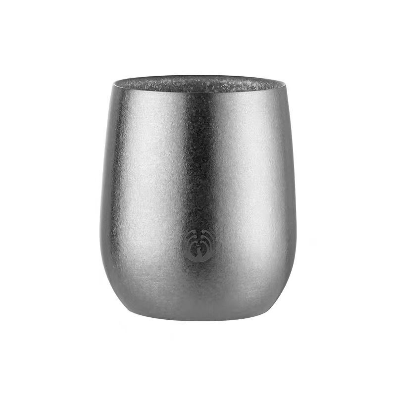 300ML内外纯钛鹅蛋抗菌保鲜茶杯