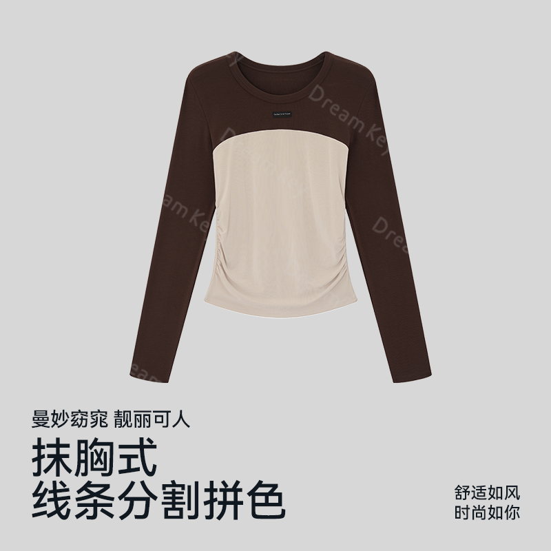 运动上衣健身外穿瑜伽服休闲女款爆款2025新款长袖t恤健身服6461
