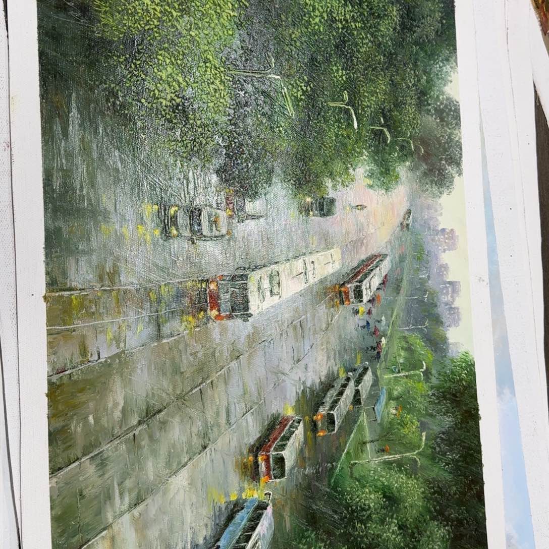 油画好想你呀。好想去看看