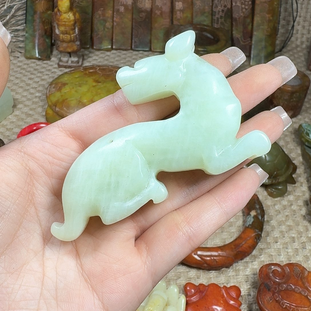 白玉菩提吊坠挂件