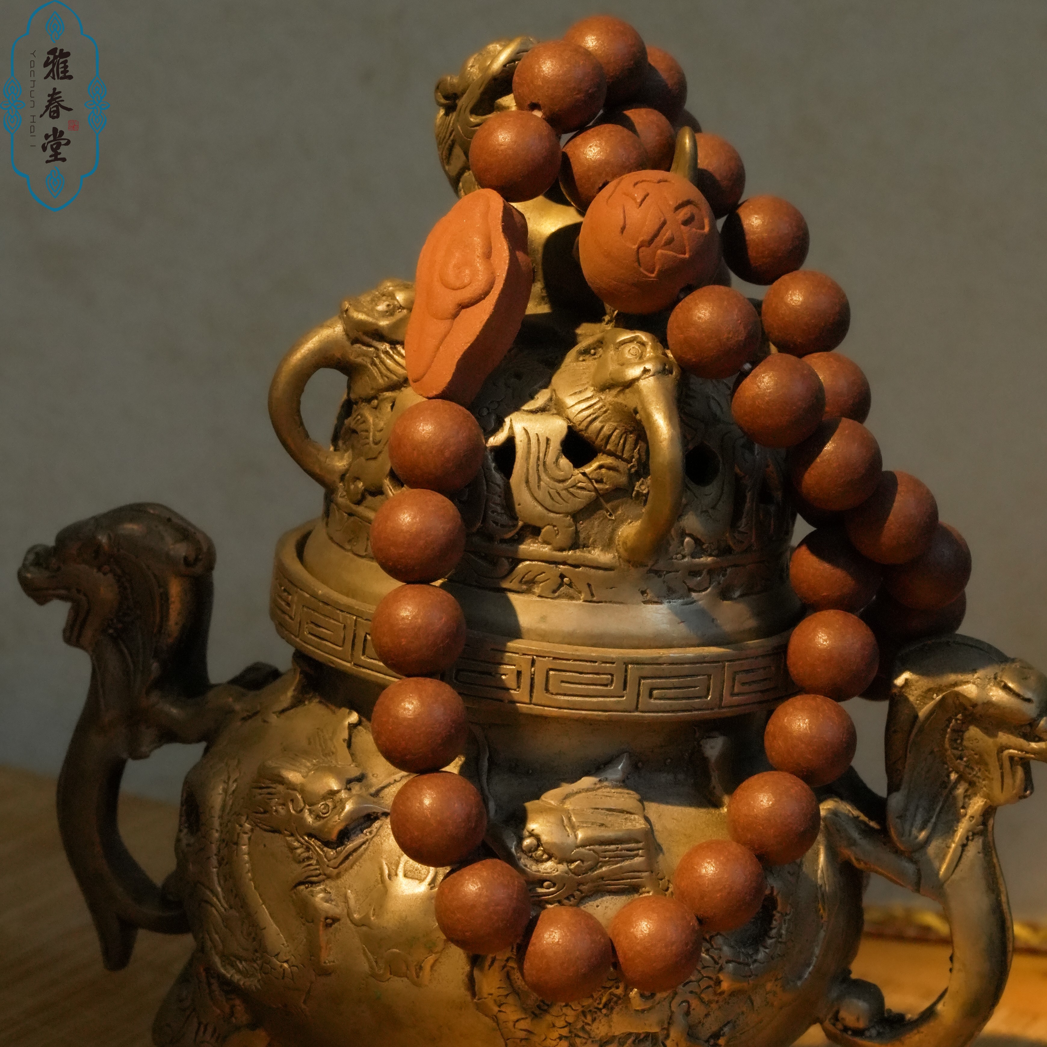 雅春堂【玫瑰合香珠手串】非遗纯手作