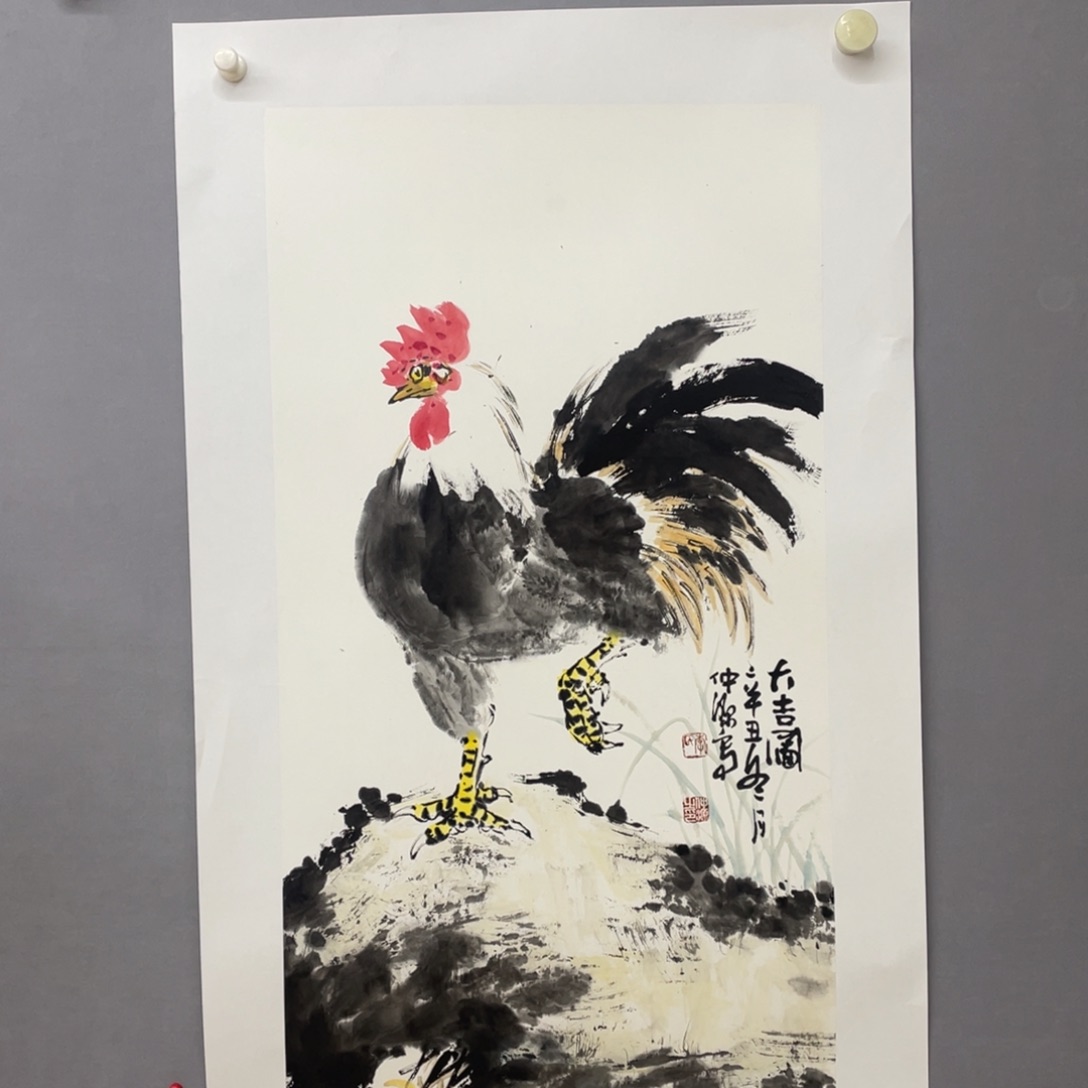 国画艺术家真人手绘