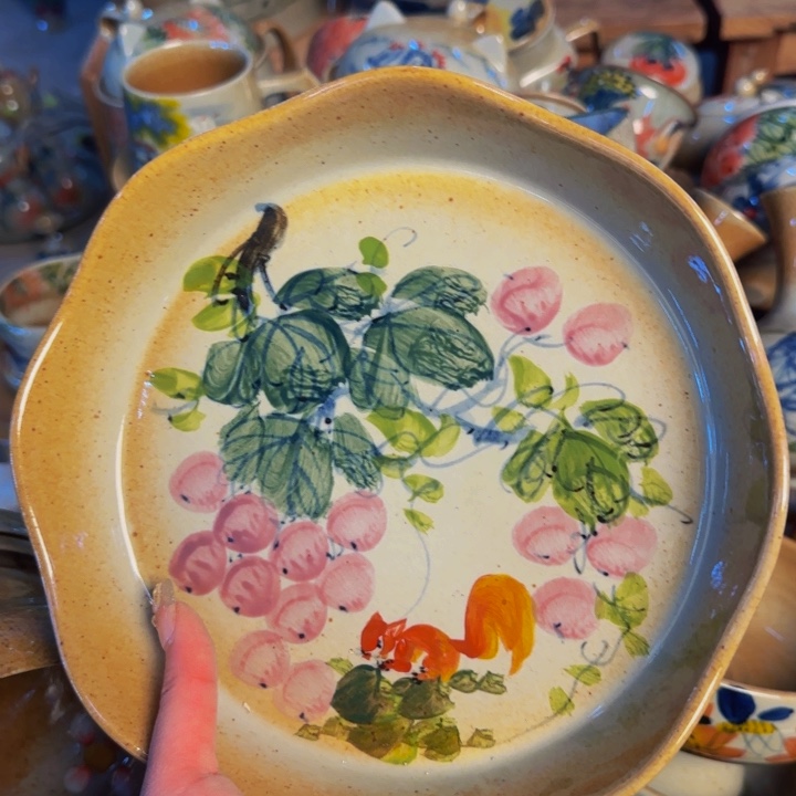 瓷片景德镇手工手绘釉下高温瓷