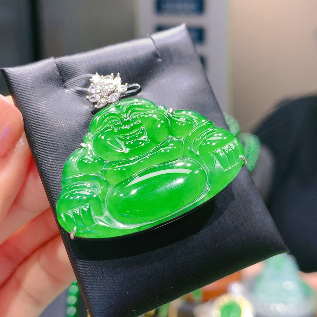 翡翠颈饰银S925镶嵌5甄选qj