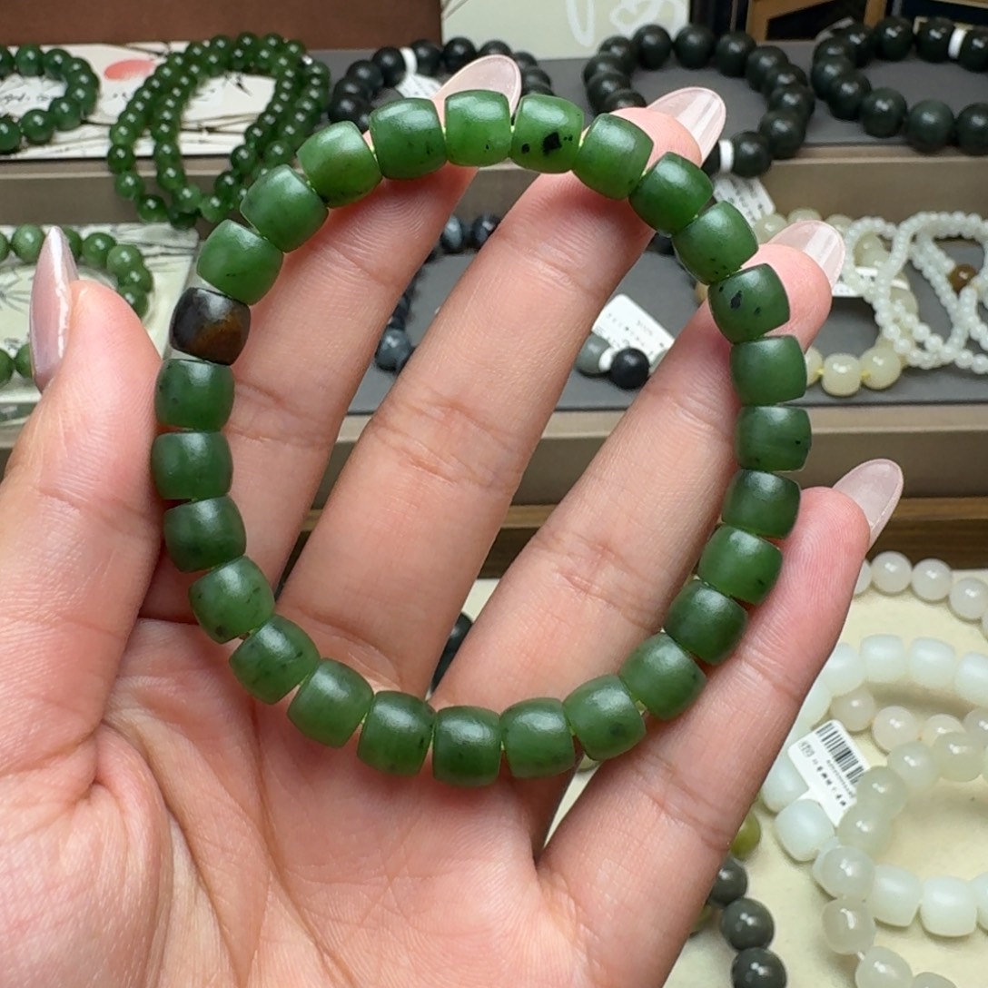 和田玉未镶嵌手链