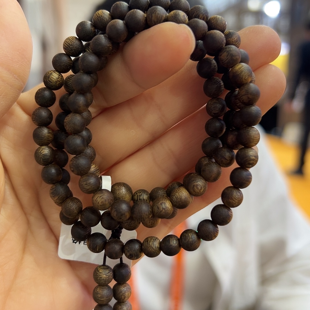 四***姐沉香手串沉香透顶绿多圈高油